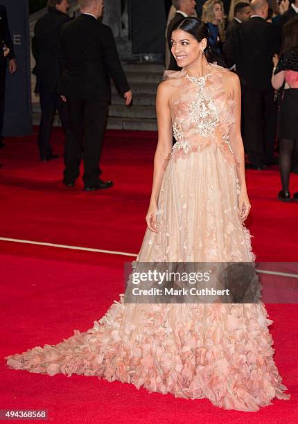 Stephanie Sigman attends the Royal Film Performance of "Spectre" at Royal Albert Hall on October 26, 2015 in London, England.