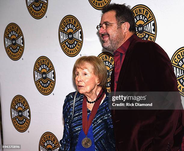 Jo Walker-Meador and Vince Gill attend The Country Music Hall of Fame 2015 Medallion Ceremony at the Country Music Hall of Fame and Museum on October...