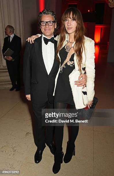 George Waud and guest attend the World Premiere after party of "Spectre" at The British Museum on October 26, 2015 in London, England.
