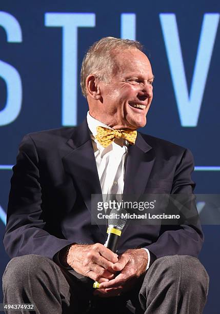Author, singer, actor and movie subject Tab Hunter speaks on stage during Q&A for Tab Hunter Confidential at Lucas Theatre during Day Three of the...