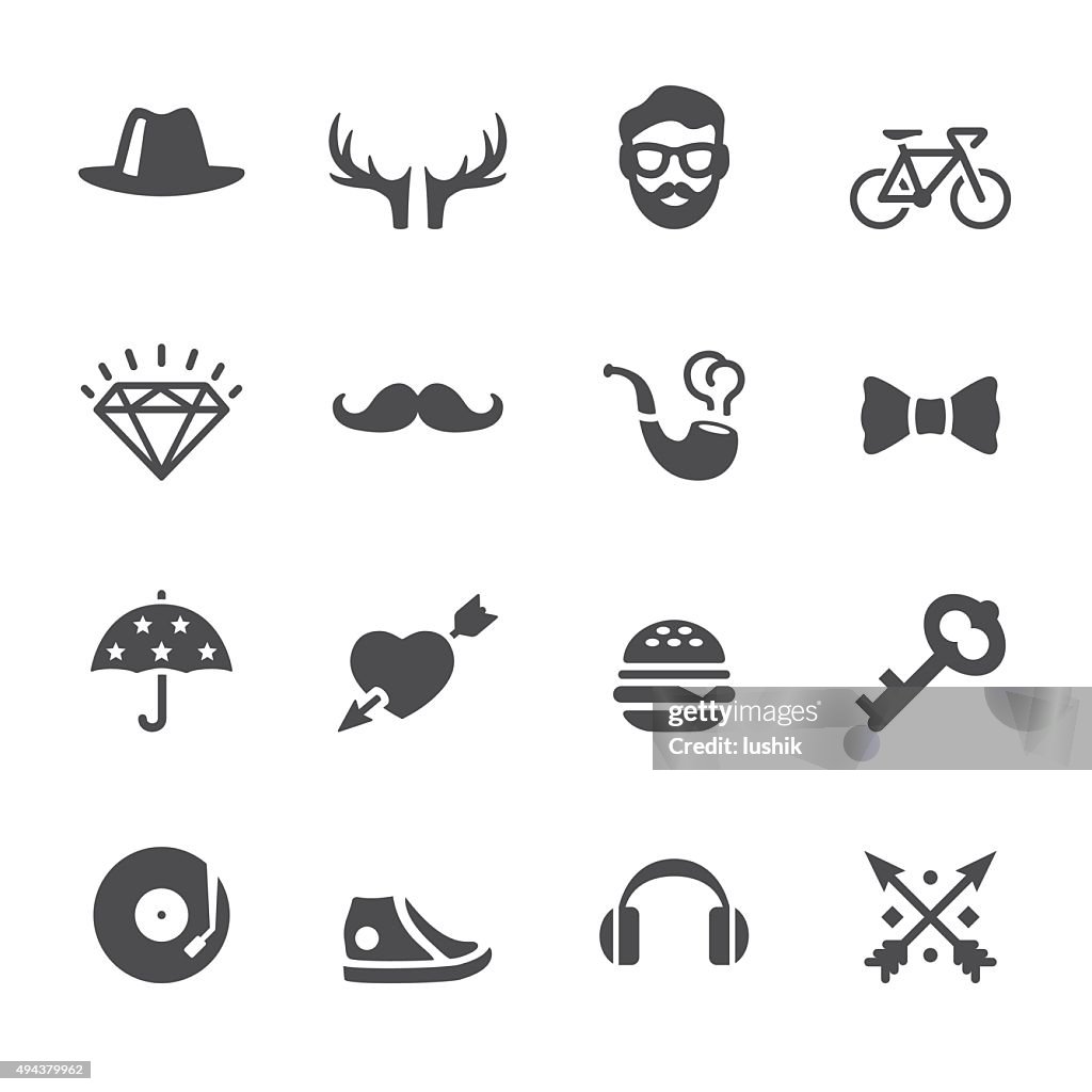 Soulico icons - Hipster style set