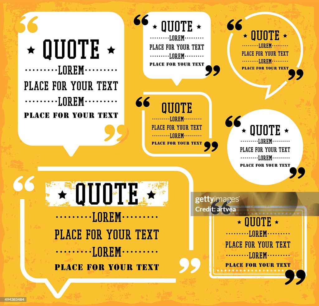 Speech Bubble with Quotes