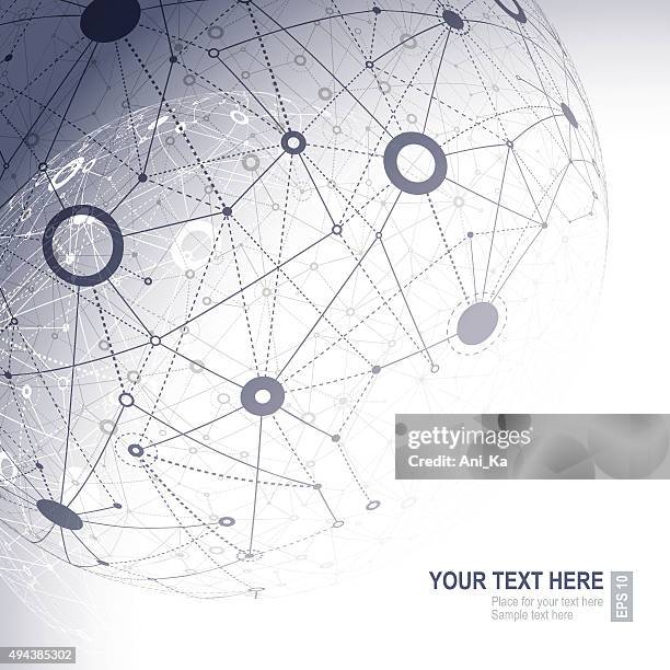 abstract technology background - space planets background stock illustrations