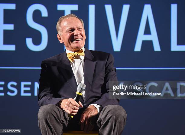 Author, singer, actor and movie subject Tab Hunter speaks on stage during Q&A for Tab Hunter Confidential at Lucas Theatre during Day Three of the...