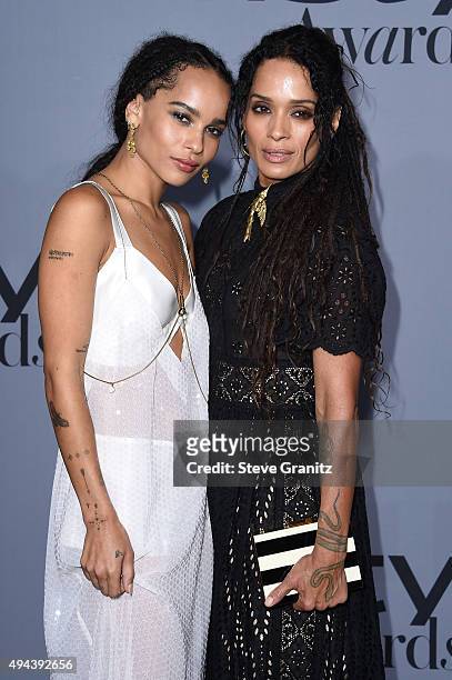 Actors Zoe Kravitz and Lisa Bonet attend the InStyle Awards at Getty Center on October 26, 2015 in Los Angeles, California.
