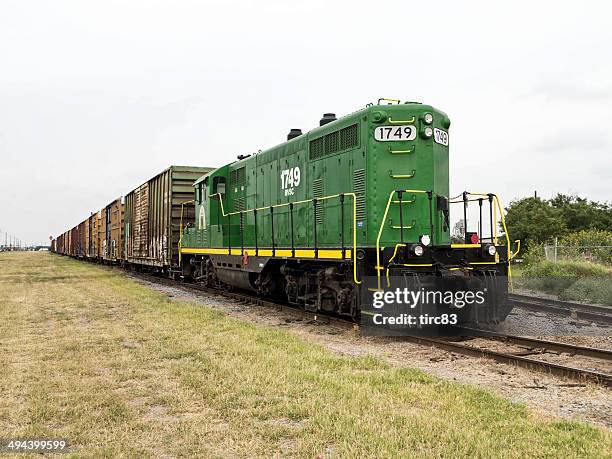 united states freight train at mcallen, texas - mcallen texas stock pictures, royalty-free photos & images