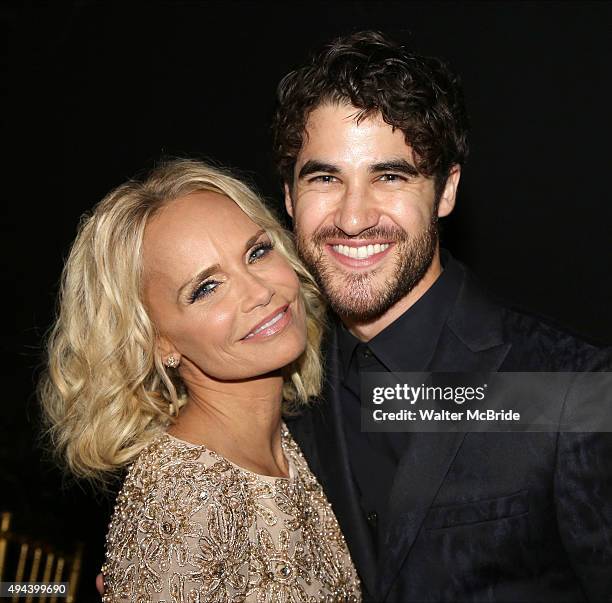 Kristin Chenoweth and Darren Criss attend the Dramatists Guild Fund's Gala: 'Great Writers Thank Their Lucky Stars' at Gotham Hall on October 26,...