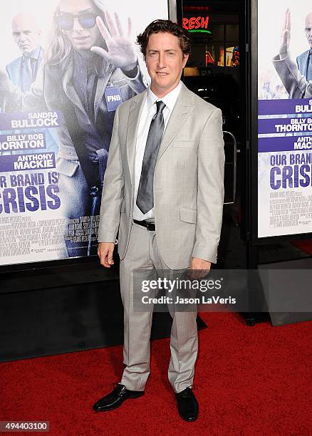 Director David Gordon Green attends the premiere of "Our Brand Is Crisis" at TCL Chinese Theatre on October 26, 2015 in Hollywood, California.