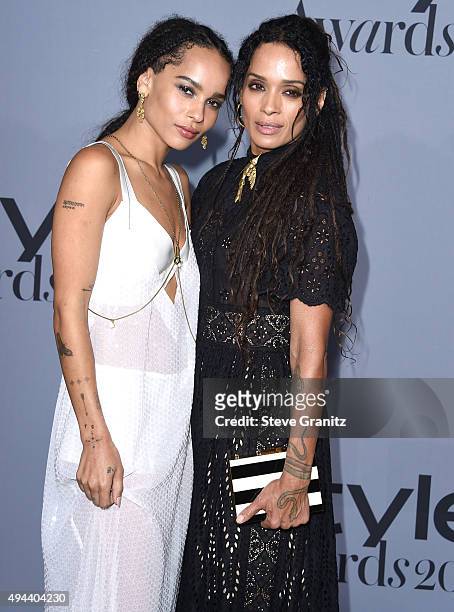 Zoe Kravitz and Lisa Bonet arrives at the InStyle Awards at Getty Center on October 26, 2015 in Los Angeles, California.