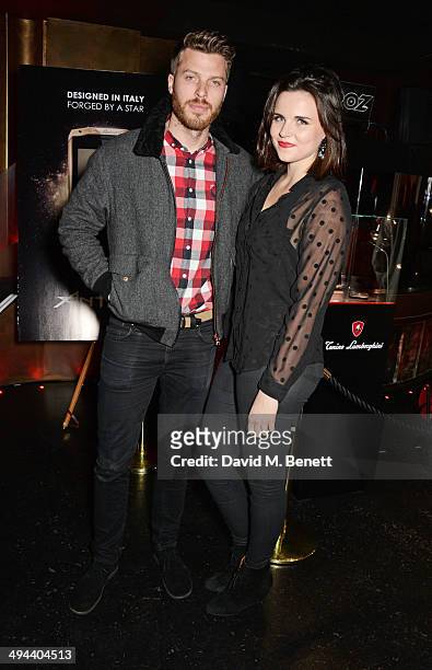 Rick Edwards and Emer Kenny attend the launch of the Tonino Lamborghini Antares Smartphone at No. 41 Mayfair on May 29, 2014 in London, England.