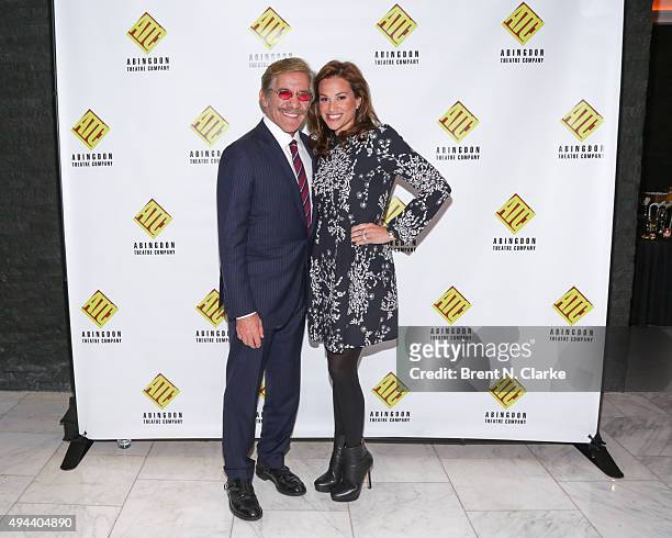 Television journalist Geraldo Rivera and wife Erica Michelle Levy attend the 2015 Abingdon Theatre Company Gala held at Espace on October 26, 2015 in...