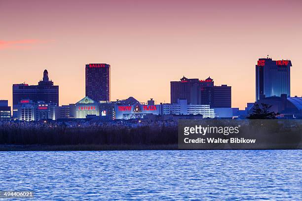 atlantic city skyine - atlantic city stock pictures, royalty-free photos & images