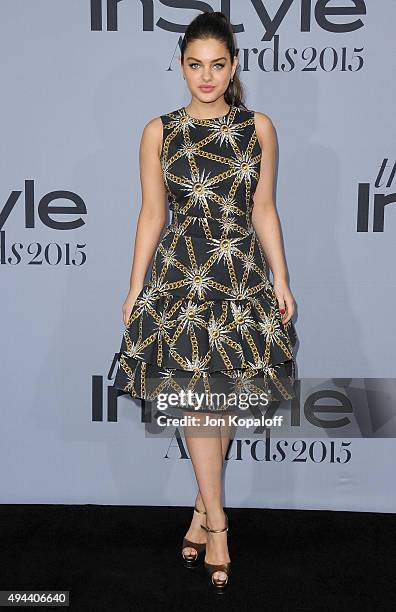 Actress Odeya Rush arrives at the InStyle Awards at Getty Center on October 26, 2015 in Los Angeles, California.