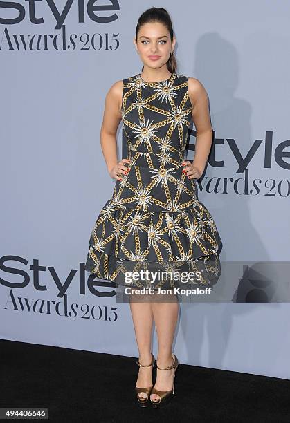 Actress Odeya Rush arrives at the InStyle Awards at Getty Center on October 26, 2015 in Los Angeles, California.