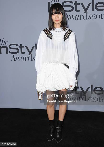 Actress Doona Bae arrives at the InStyle Awards at Getty Center on October 26, 2015 in Los Angeles, California.