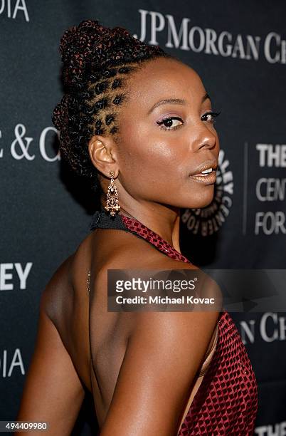 Actress Erica Ash attends the Paley Center For Media's Hollywood Tribute To African-American Achievements in Television, Presented by JPMorgan & Co....