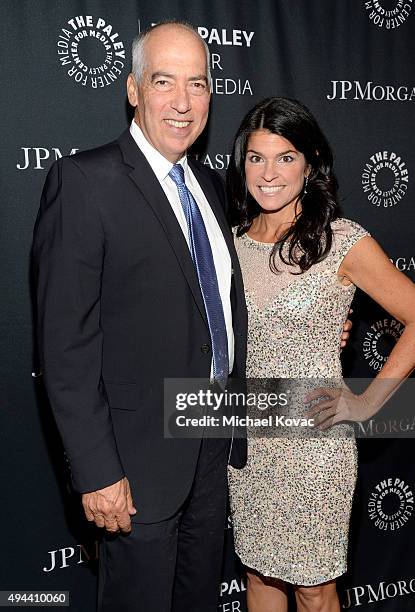 Co-Chairman/CEO, Fox Television Group Gary Newman and President/CEO The Paley Center For Media Maureen J. Reidy attend the Paley Center For Media's...