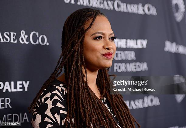 Director Ava DuVernay attends the Paley Center For Media's Hollywood Tribute To African-American Achievements in Television, Presented by JPMorgan &...