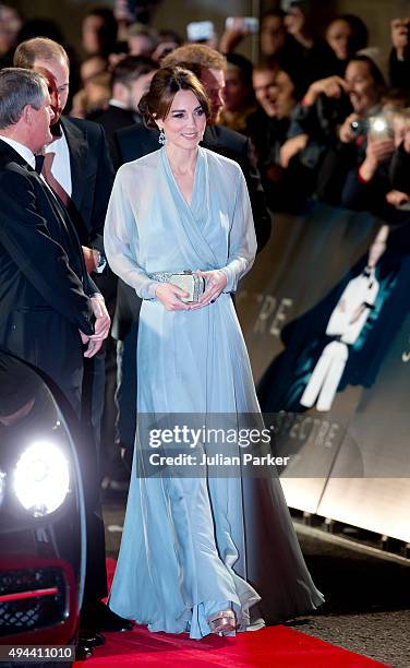 Catherine, Duchess of Cambridge attends the Royal Film Performance of 'Spectre' at the Royal Albert Hall on October 26, 2015 in London, England.