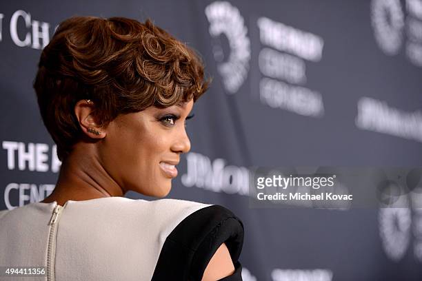 Personality/Model Tyra Banks attends the Paley Center For Media's Hollywood Tribute To African-American Achievements in Television, Presented by...