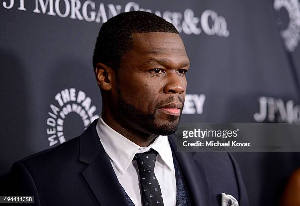 Rapper Curtis '50 Cent' Jackson attends the Paley Center For Media's Hollywood Tribute To African-American Achievements in Television, Presented by...