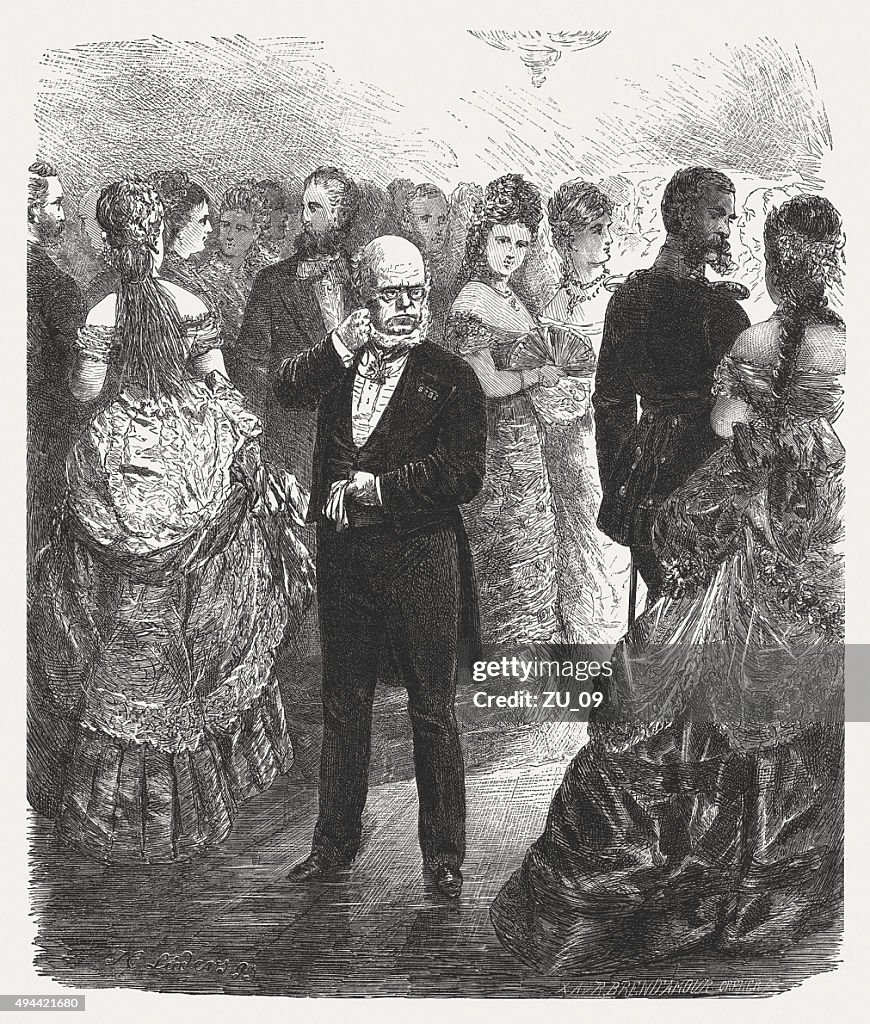 Adolph Menzel (1815 - 1905), German painter, published in 1874