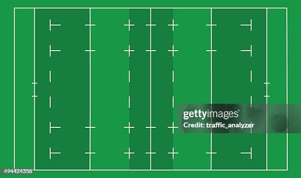 rugby field - rugby ball stock illustrations