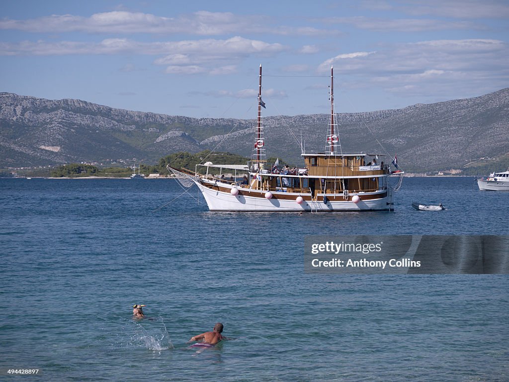 Small cruise boat, Croatia