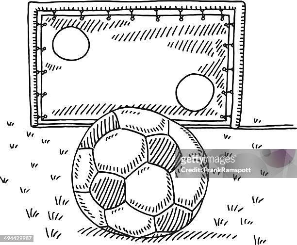 soccer ball goal wall challenge drawing - 龍門 體育設備 幅插畫檔、美工圖案、卡通及圖標