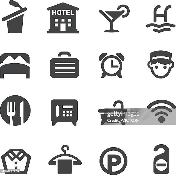hotel icon-acme series - hotelpage stock-grafiken, -clipart, -cartoons und -symbole