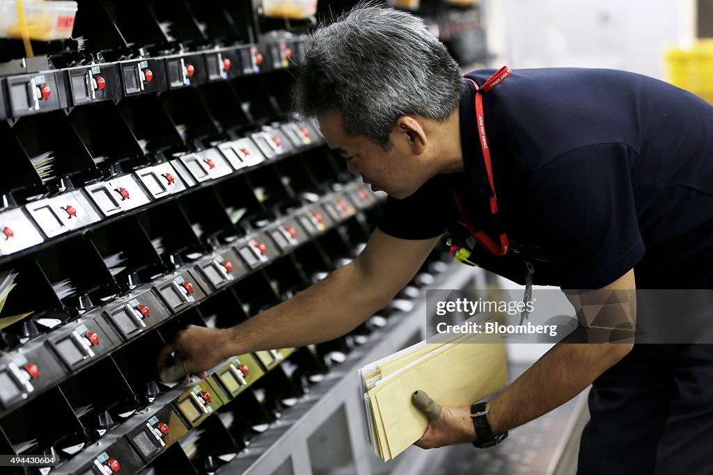 Operations Inside A Japan Post Office Branch As Japan Post Holdings Climbs 5% Before Debut In Tokyo Next Week