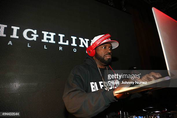 Funkmaster Flex spins at the Ty Dolla $ign "Free TC" Debut Album Release concert at Highline Ballroom on October 26, 2015 in New York City.