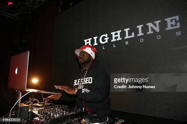 Funkmaster Flex spins at the Ty Dolla $ign "Free TC" Debut Album Release concert at Highline Ballroom on October 26, 2015 in New York City.
