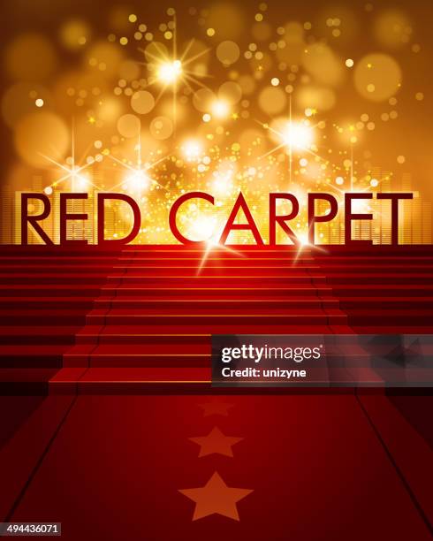 red carpet background with copy space - red carpet background stock illustrations