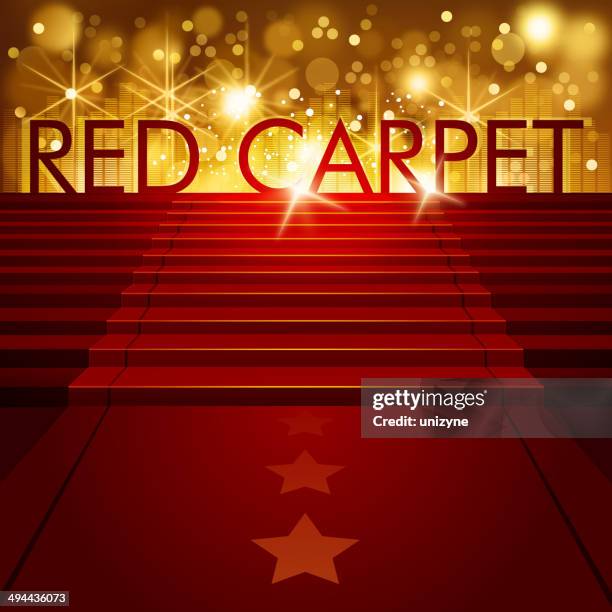 red carpet background with copy space - red carpet event background stock illustrations