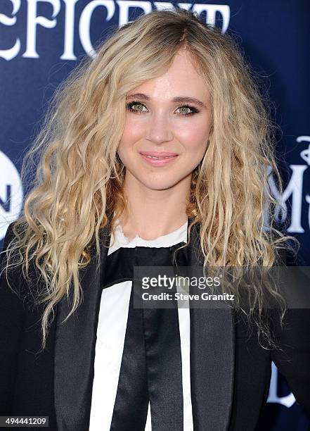 Juno Temple arrives at the World Premiere Of Disney's "Maleficent" at the El Capitan Theatre on May 28, 2014 in Hollywood, California.
