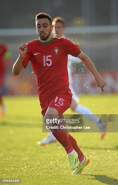 Bruno Fernandes of Portugal in action during the Toulon Tournament Group A match between France v Portugal at the Leo Legrange Stadium on May 29,...