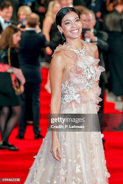 Stephanie Sigman attends the Royal Film Performance of 'Spectre' at Royal Albert Hall on October 26, 2015 in London, England. PHOTOGRAPH BY P.Lehman...