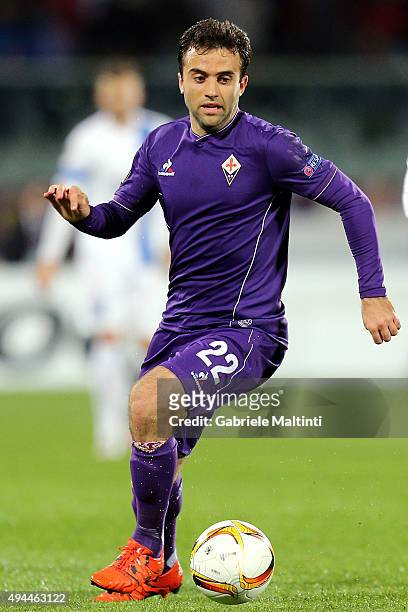 Giuseppe Rossi of ACF Fiorentina in action during the UEFA Europa League group I match between ACF Fiorentina and KKS Lech Poznan on October 22, 2015...