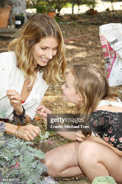 Dawn Olivieri and Johnny Sequoyah attend The Environmental Media Association's 5th Annual LA School Garden Program Luncheon held at Westminster...