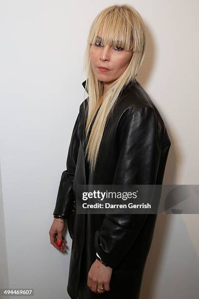 Noomi Rapace attends a gala reception for the RCA Graduate Fashion show at Royal College of Art on May 29, 2014 in London, England.