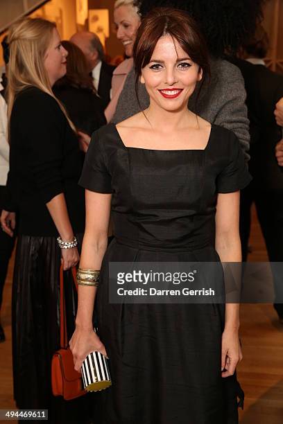 Jessica De Gouw attends a gala reception for the RCA Graduate Fashion show at Royal College of Art on May 29, 2014 in London, England.