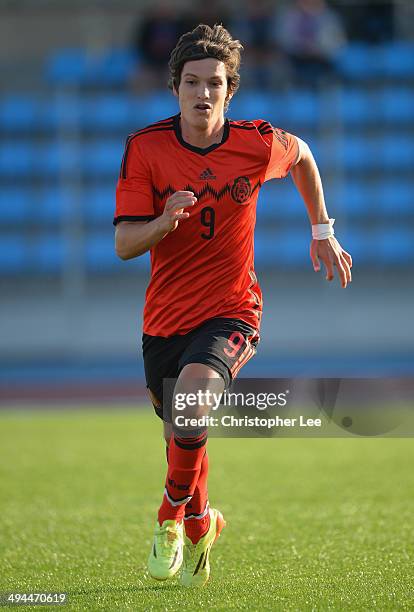 Carlos Fierro Guerrero of Mexico during the Toulon Tournament Group A match between China PR and Mexico at the Leo Legrange Stadium on May 29, 2014...