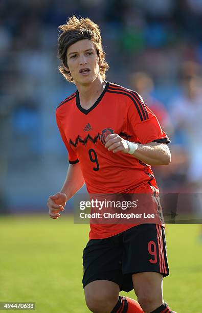 Carlos Fierro Guerrero of Mexico during the Toulon Tournament Group A match between China PR and Mexico at the Leo Legrange Stadium on May 29, 2014...