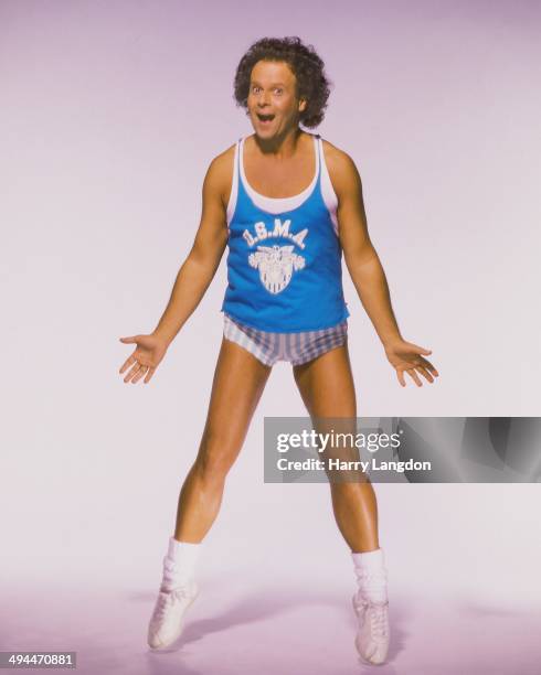 Actor Richard Simmons poses for a portrait in 1992 in Los Angeles, California.