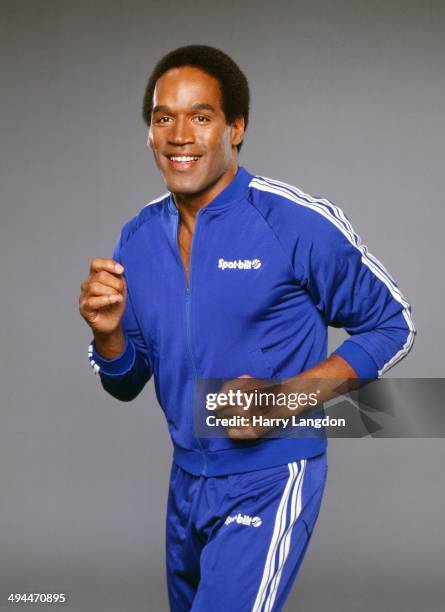 Circa-1985: Athlete O.J. Simpson poses for a portrait in circa-1985 in Los Angeles, California.