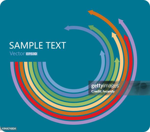 business arrows - semi circle stock illustrations