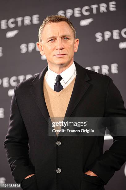 Daniel Craig attends a photocall for 'Spectre' on October 27, 2015 in Rome, Italy.