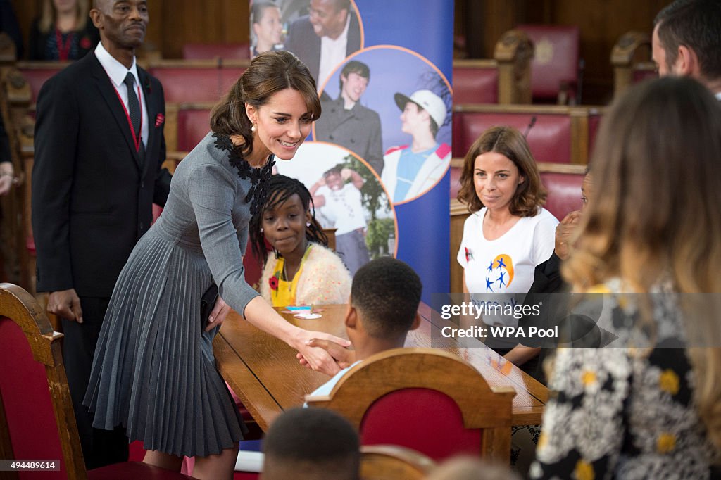 The Duchess Of Cambridge Meets Children And Mentors From Chance UK's Early Intervention Programme