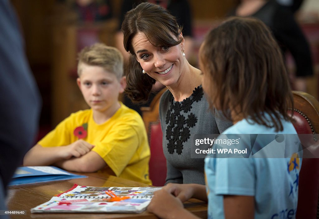 The Duchess Of Cambridge Meets Children And Mentors From Chance UK's Early Intervention Programme